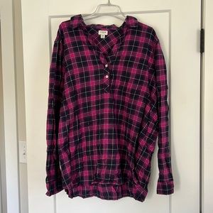 Like New J. Crew Plaid Flannel Shirt